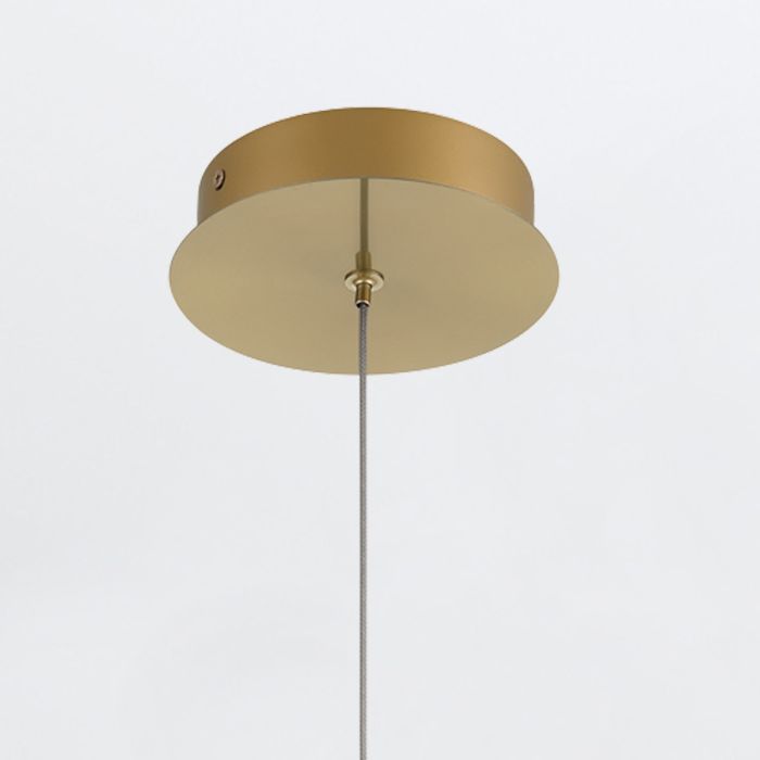 Eurofase Espada 1-Light Brushed Gold Modern Pendant Chandelier