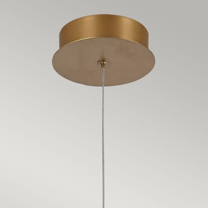 Eurofase Demark 1-Light Matte Gold Modern Pendant Chandelier
