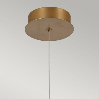 Eurofase Demark 1-Light Matte Gold Modern Pendant Chandelier