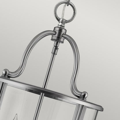 Hinkley Gentry 4-Light Pewter Medium Lantern Pendant Chandelier