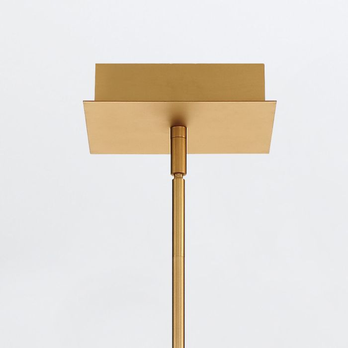 Eurofase Cameno Matte Gold Modern Linear Pendant Chandelier