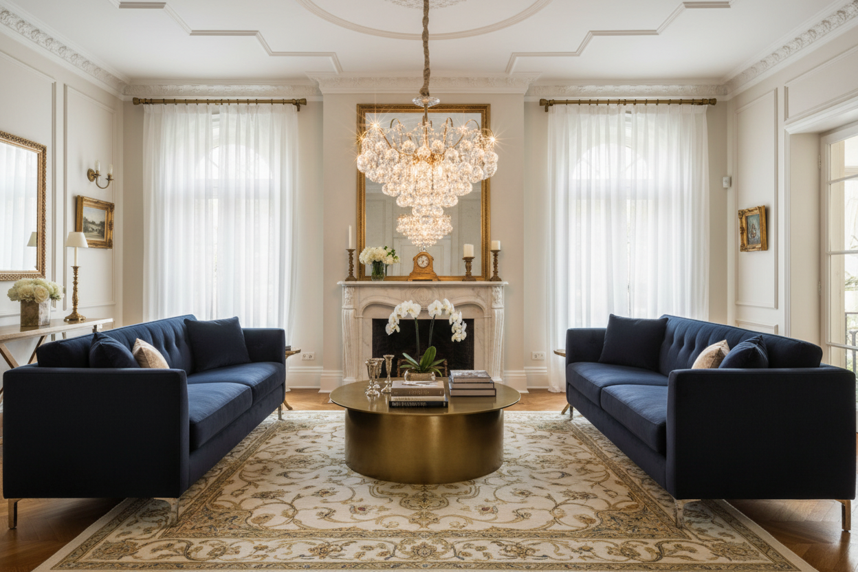 Impex Lighting Emmie 5-Light Crystal Antique Brass Chandelier