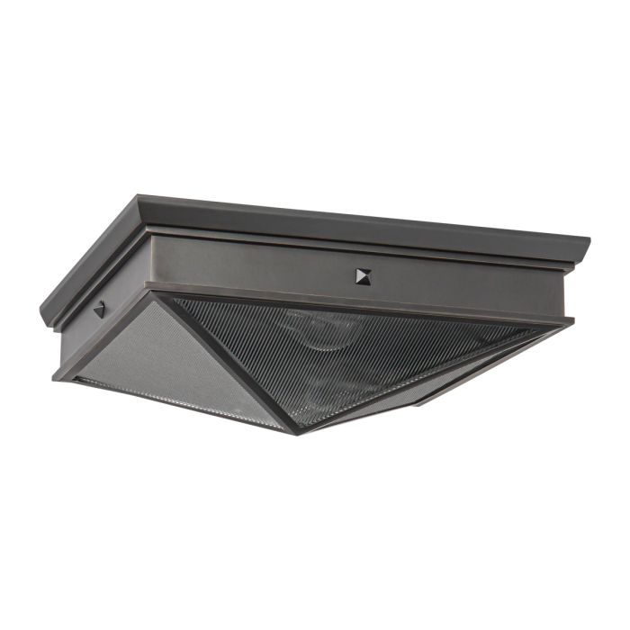 Alora Cairo 2-Light Urban Bronze Flush Mount Chandelier