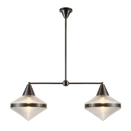 Alora Willard 2-Light Urban Bronze Linear Island Pendant Chandelier