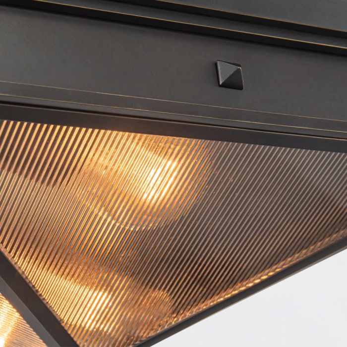 Alora Cairo 2-Light Urban Bronze Flush Mount Chandelier