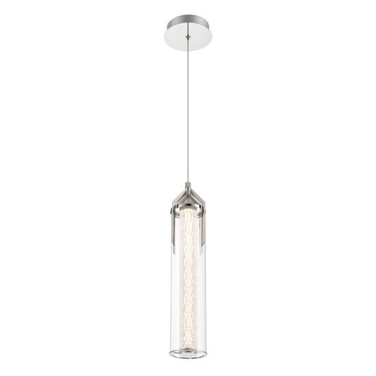 Eurofase Espada 1-Light Polished Chrome Modern Pendant Chandelier