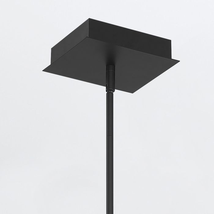 Eurofase Cameno Matte Black Modern Linear Pendant Chandelier