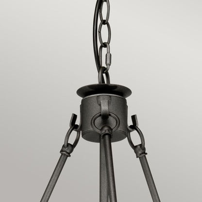 Elstead Lighting Windsor 6-Light Graphite Wagon Wheel Chandelier